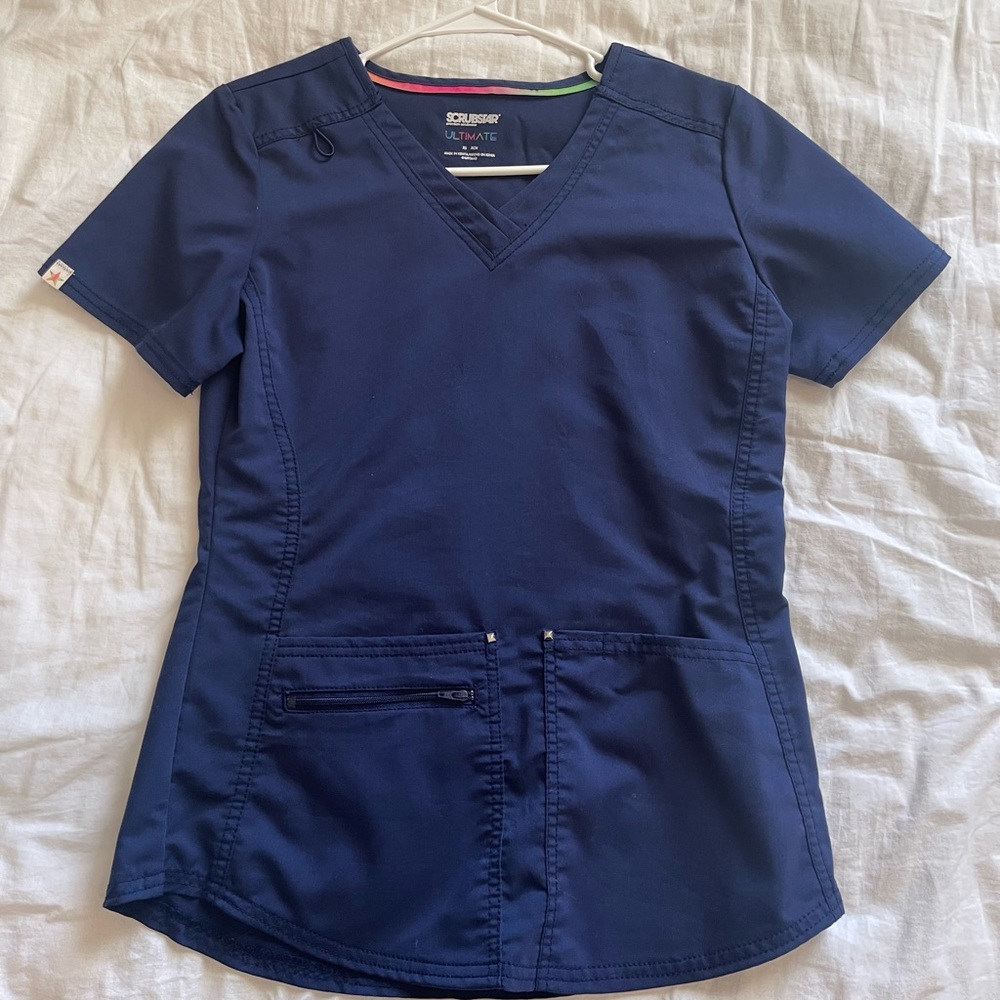 Women’s Scrub Top Navy Blue